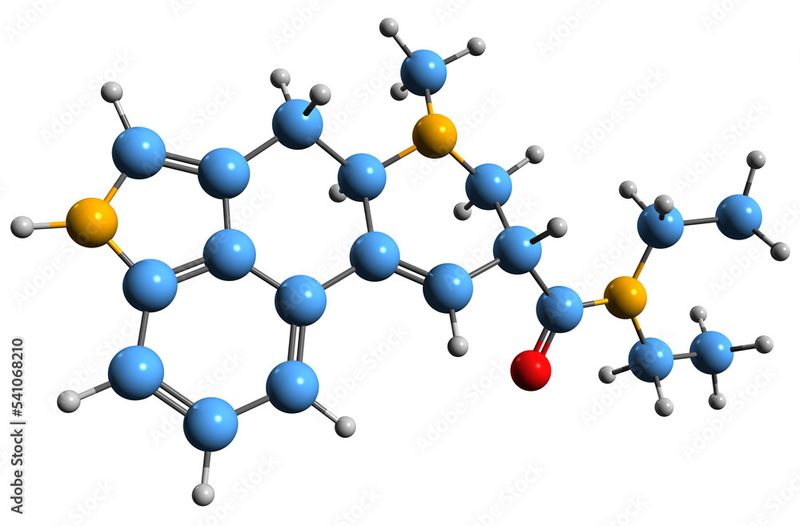 Color representation of a dihydroergotamine molecule