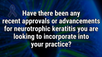 VIDEO: Expert highlights two treatment advancements in neurotrophic keratitis