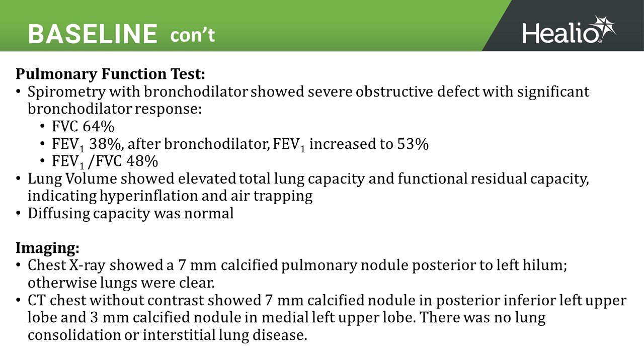 a clinical case review baseline slide 2 of 2