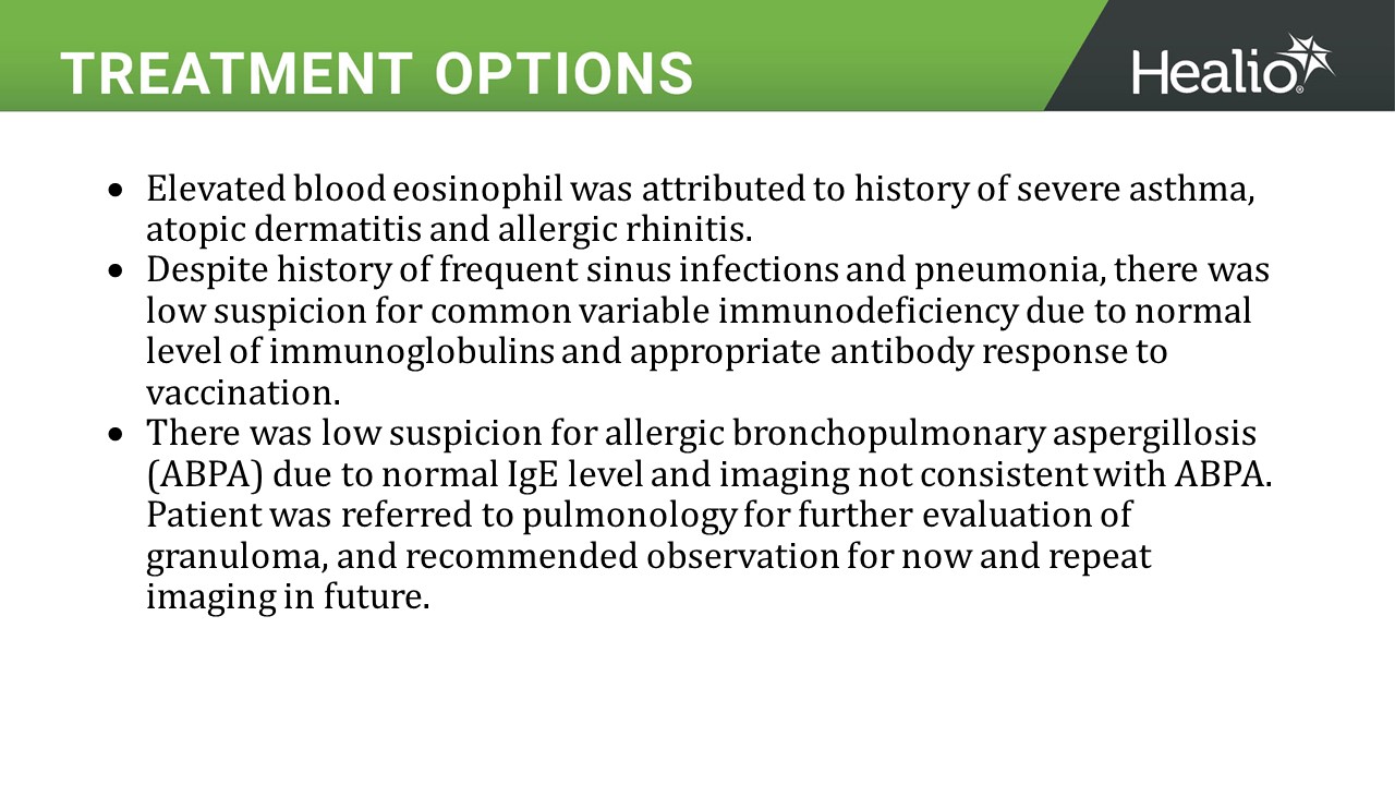 a clinical case review treatment options slide