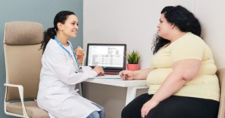 Image of Provider and Obese Patient