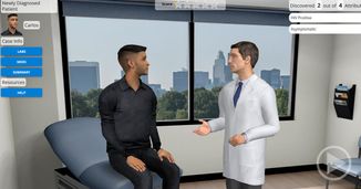 Virtual Practice in HIV Management Through Simulated Scenarios