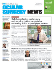 Ocular Surgery News November 10, 2016