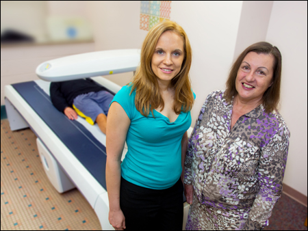 Doctoral student Julia Inglis and professor Jasminka Ilich-Ernst are pictured.