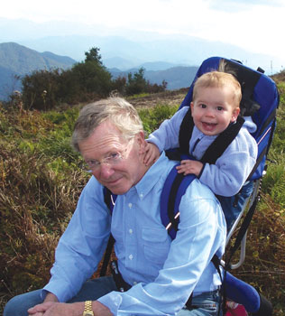 Spencer B. King and his grandchild