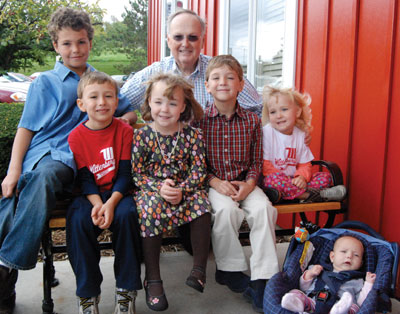 Dr. Dove with his family