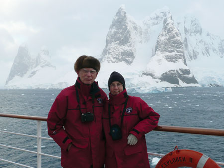 Vera Bittner and her father, Dr. Friedrich Bittner.