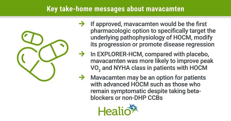 Key take-home messages about mavacamten