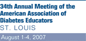 34th Annual Meeting of the American Association of Diabetes Educators