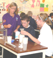 Students learn how microbes can be useful in the food industry through a yogurt making activity.