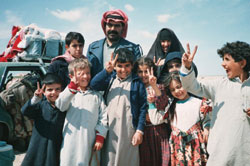 Figure 8: Refugees from the camp.