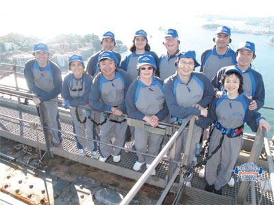 Daredevil leadership development program participants have the courage to not only take the lead, but also climb the Sydney Harbour Bridge.