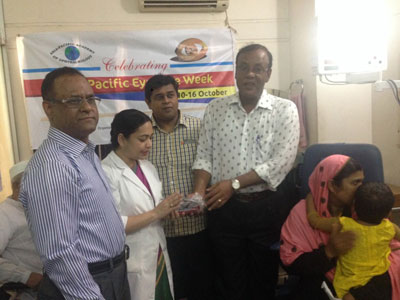  Protective eyewear was distributed to farmers to help prevent agricultural injuries under the direction of OSB Scientific Secretary Dr. Nuzhat Choudhury.