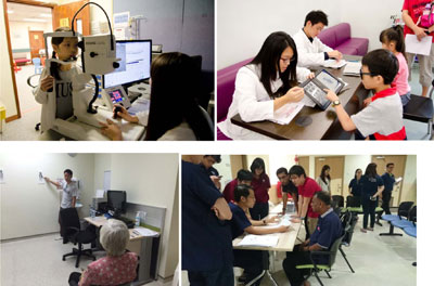 Top: The Hong Kong Children Eye Study has been conducted in Hong Kong to provide free eye screenings for children aged 6 to 8 years old.