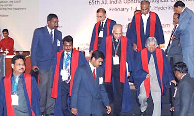 Conclusion of the All India Ophthalmology ceremony