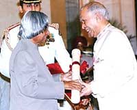 Dr. Jaiveer Agarwal was given the Padma Bhushan award