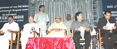 Dr. Jaiveer Agarwal is shown here during the Golden Jubilee function