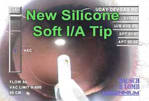 New silicone soft I/A tip