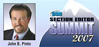 John B. Pinto, MD, Section Editor Summit 2007