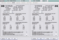 Figure 2. Screen shot from the HIC-SOAP software 