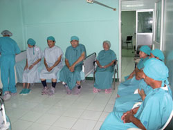 Patients await surgery