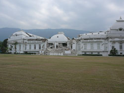 The Haitian Palace that was destroyed by the quake.