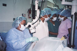 Mildred Olivier, MD, performing surgery