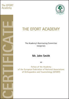 EFORT Certificate