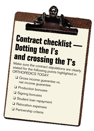 Contract Checklist