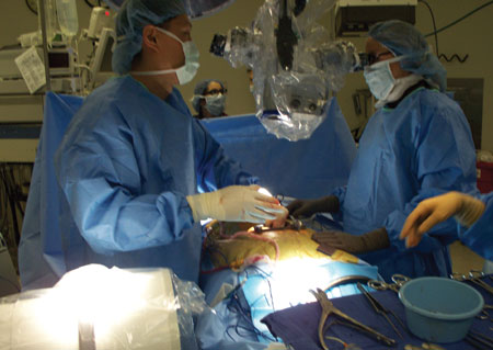 implantation during spinal fusion procedure