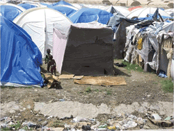 port au prince tent city