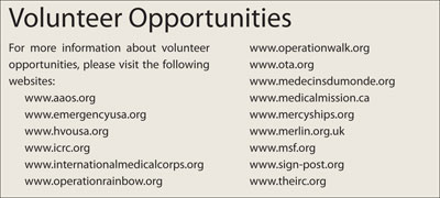 Volunteer opportunities