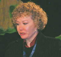 Marguerite B. McDonald, MD, at this year's AAO meeting