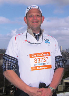 Wilkoff at the 2012 City2Surf run in Sydney, Australia.