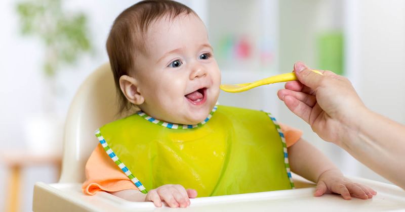 baby being fed