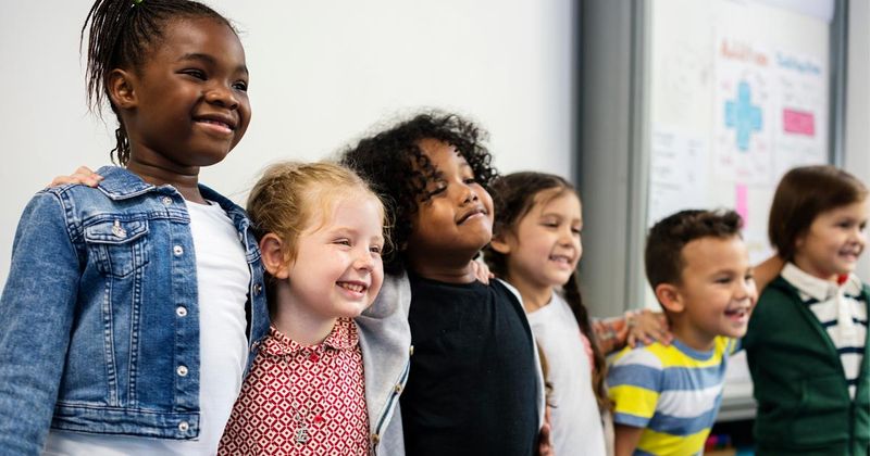 a group of happy kids