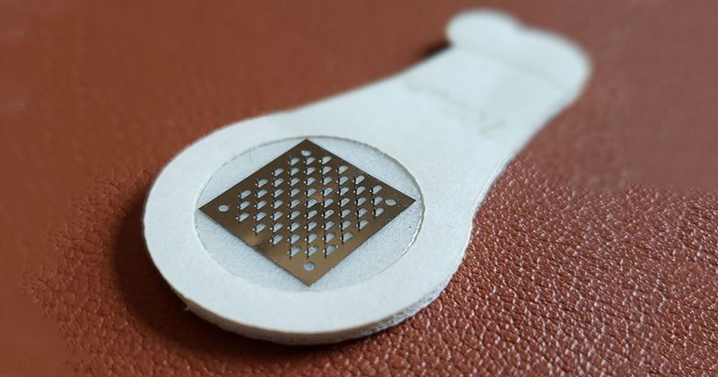 The microneedle patch from Moonlight Therapeutics is designed to deliver peanut immunotherapy. 