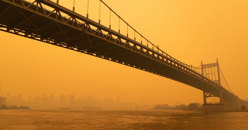 New York City during the Canadian wildfires