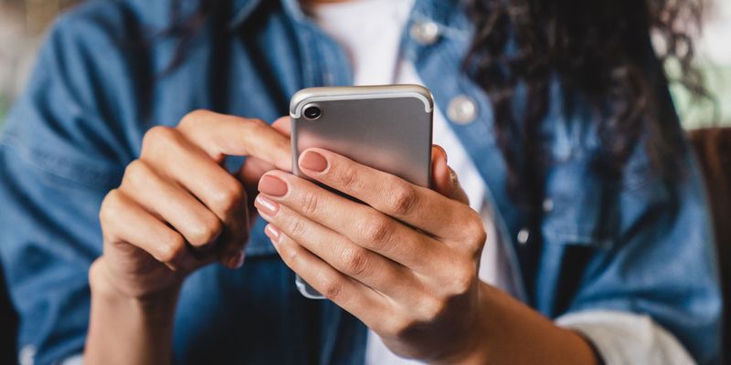 woman on a cell phone