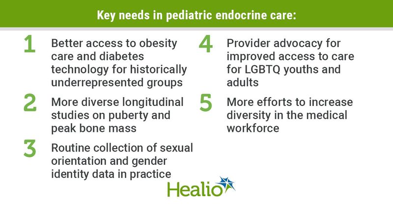 Key needs in pediatric endocrine care