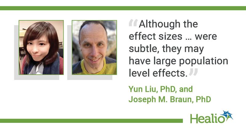 Yun Liu, PhD and Joseph M. Braun, PhD