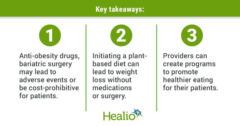 Key takeaways on the benefits of plant-based eating for people with obesity.