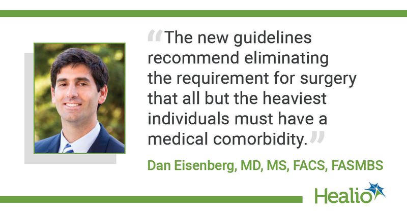 Dan Eisenberg, MD, MS, FACS, FASMBS, quote