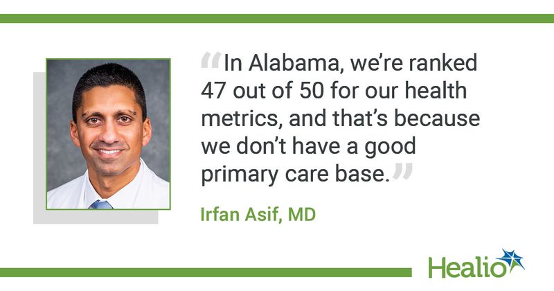 Quote from Asif on Alabama primary care