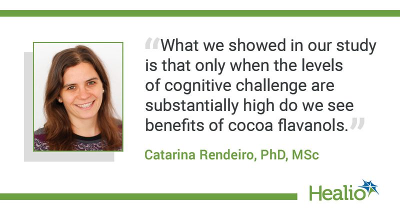 Quote on cocoa flavanols from Rendeiro