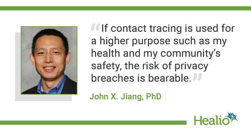 Quote from Jiang on privacy in contact tracing in COVID-19