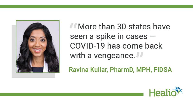 Quote from Kullar on COVID-19 case spike