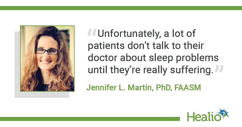 Quote from Martin on patients with sleep problems