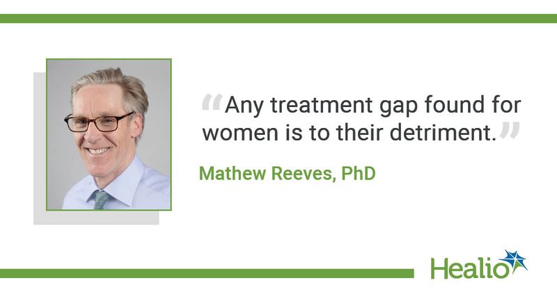 Quote from Reeves on stroke treatment gap in women