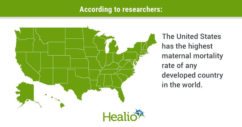 According to researchers, the United States has the highest maternal mortality rate of any developed country in the world.